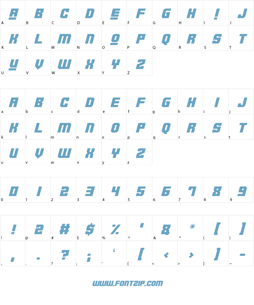 Robotronica Font Character